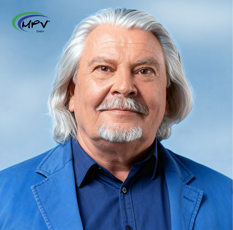 Porträt eines erfahrenen Beraters der MPV GmbH vor neutralem Hintergrund.